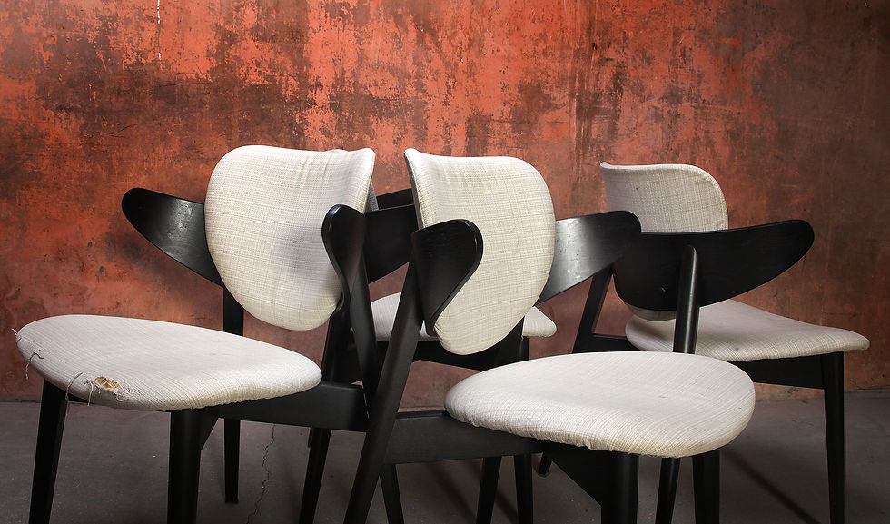 Thumbnail: Scandinavische Dining Chairs Danish Swedish Design Chair, Louis Van Teeffelen Style Chairs, Cow Horn Chair, NardoDaVintage