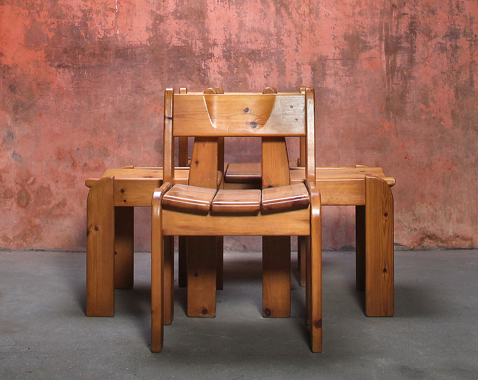 Thumbnail: Ate van Apeldoorn style pine dining set