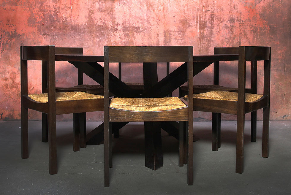Thumbnail: Very Rare Martin Visser Dining Set