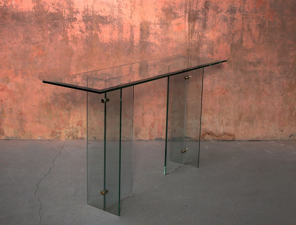 Thumbnail: Glass Console Wall Table