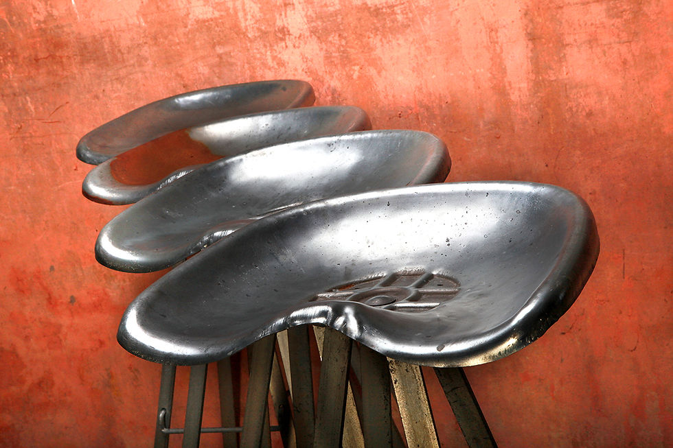 Thumbnail: Industrial Tractor Bar Stools, Design Bar Stools, Metal Bar Stools, Design Bar Stool, Kitchen Chairs, NardoDaVintage