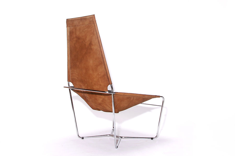 Thumbnail: Rare Harvink Black Leather Chrome Lounge Chair, Leather Vintage Chair, NardoDaVintage, Tube Leather Chair