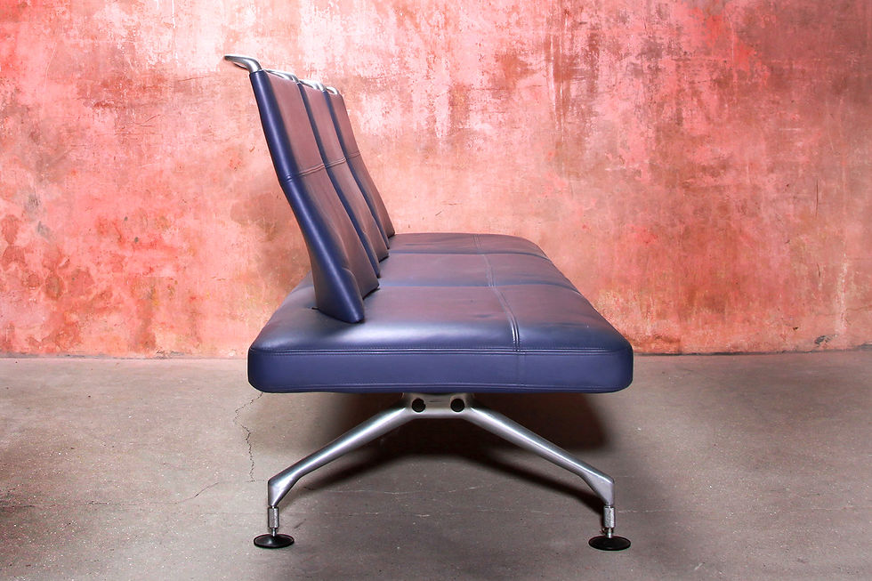 Thumbnail: Vintage Leather Area Sofa By Antonio Citterio For Vitra, 90s