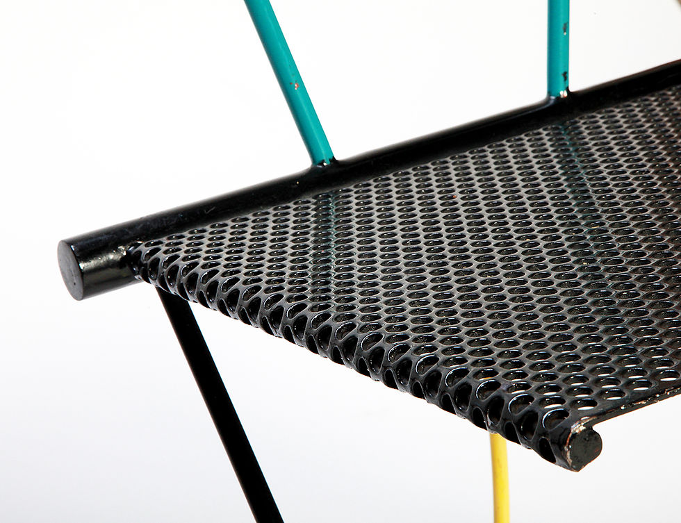 Thumbnail: Memphis Milano Style Metal Chairs, Memphis Milano Furniture, NardoDaVintage. Metal Chairs, Vintage Metal Chair, Mid Century