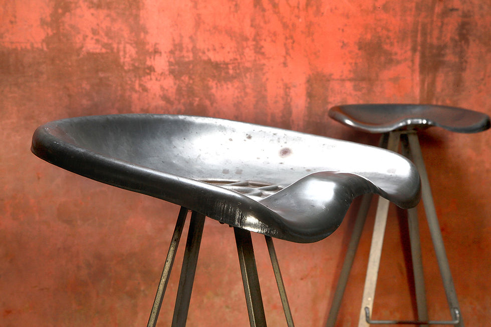 Thumbnail: Industrial Tractor Bar Stools, Design Bar Stools, Metal Bar Stools, Design Bar Stool, Kitchen Chairs, NardoDaVintage