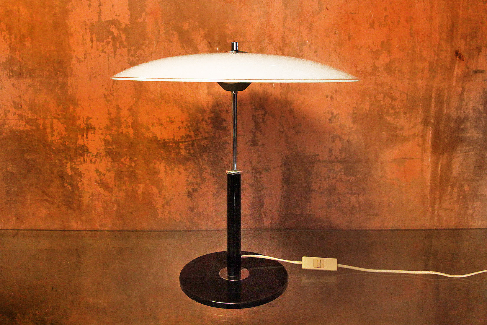 Ikea Rare Mushroom Glass Metal Table Lamp, Vintage Ikea Lamp, Ikea Collectors Lamp, Mid Century Ikea Lamp, Nardo