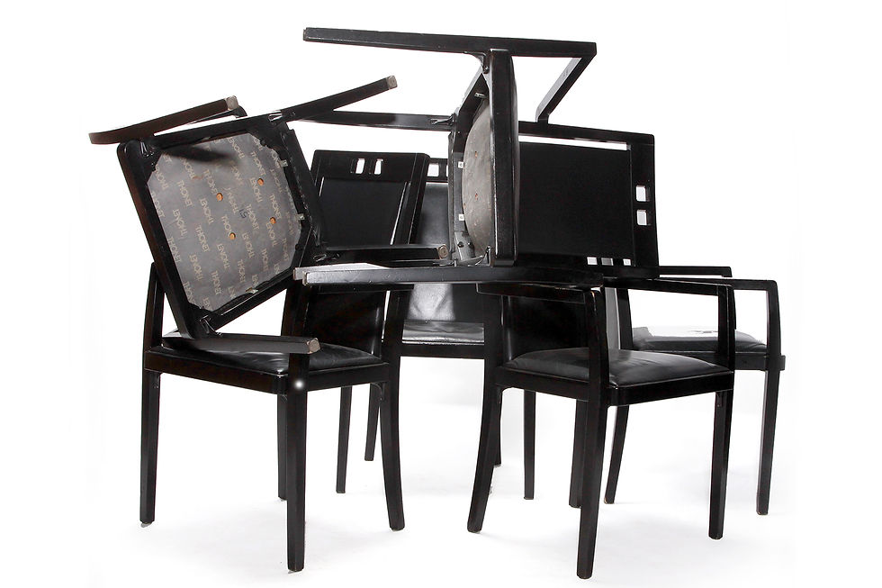 Thumbnail: Rare Thonet Arm Chairs Set Of Six