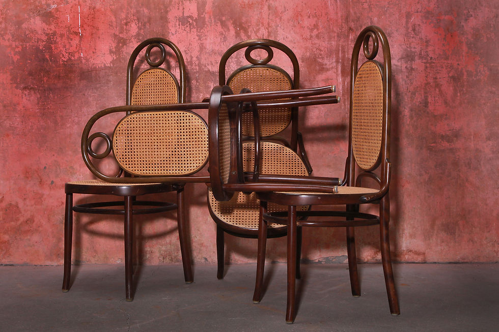 Thumbnail: Salvatore Leone Bentwood Dining Chairs, Thonet Style Chairs