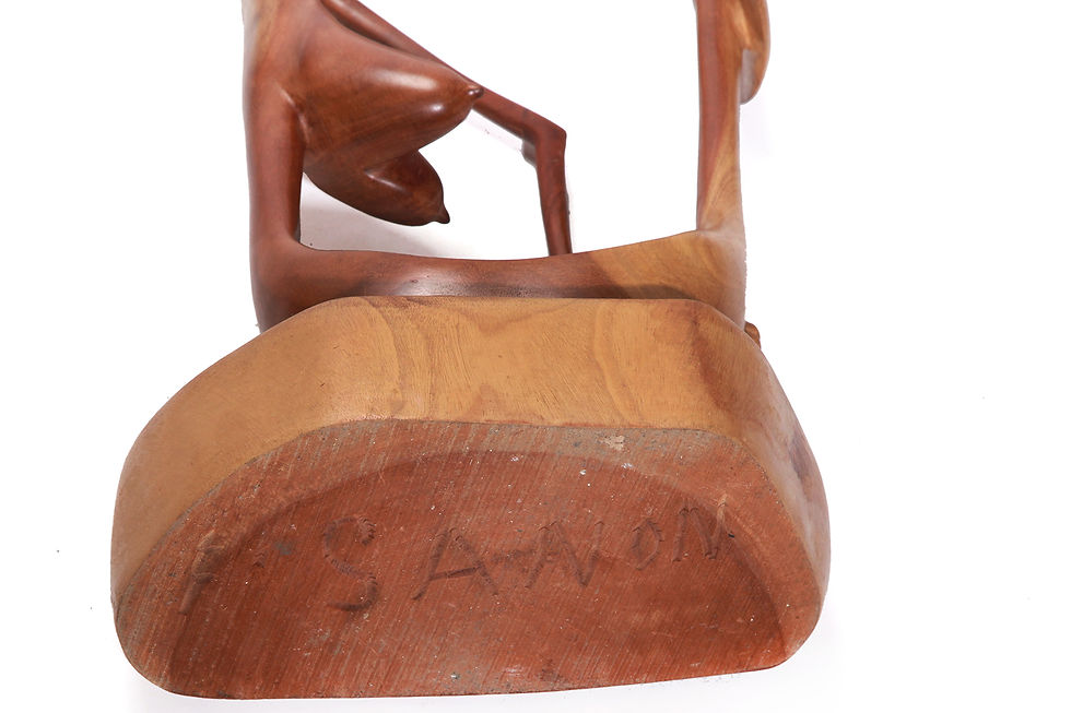 Thumbnail: Wooden Sculpture Made By Francois Sanon, 70s Haiti