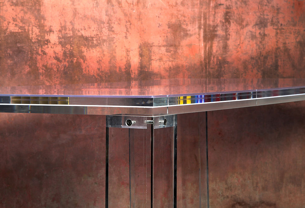 Thumbnail: Very Rare High Segment Komodo Art Design Plexiglass XXL Dining Table