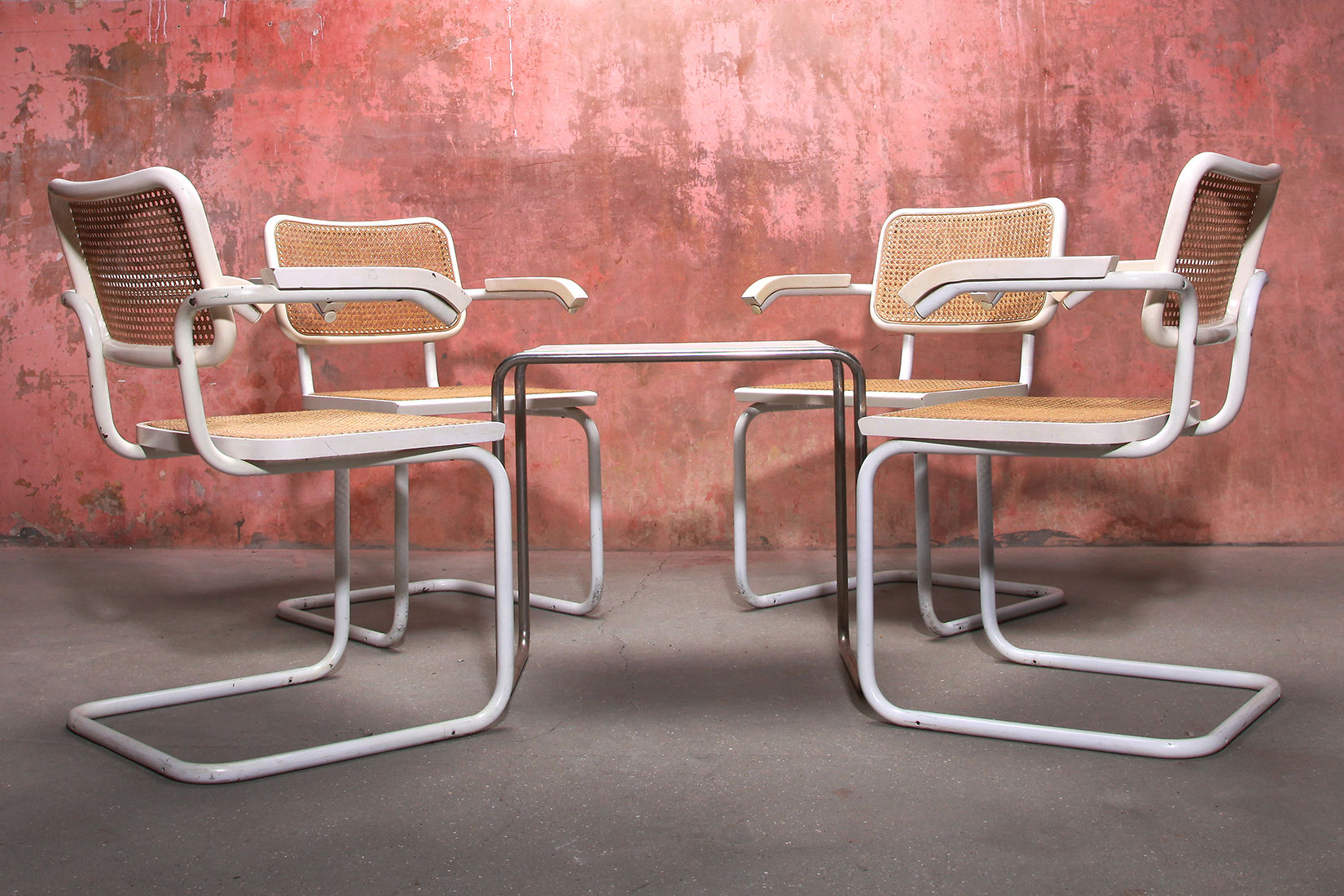 In Da Style Of Cesca Marcel Breuer, Vintage Dining Armchairs