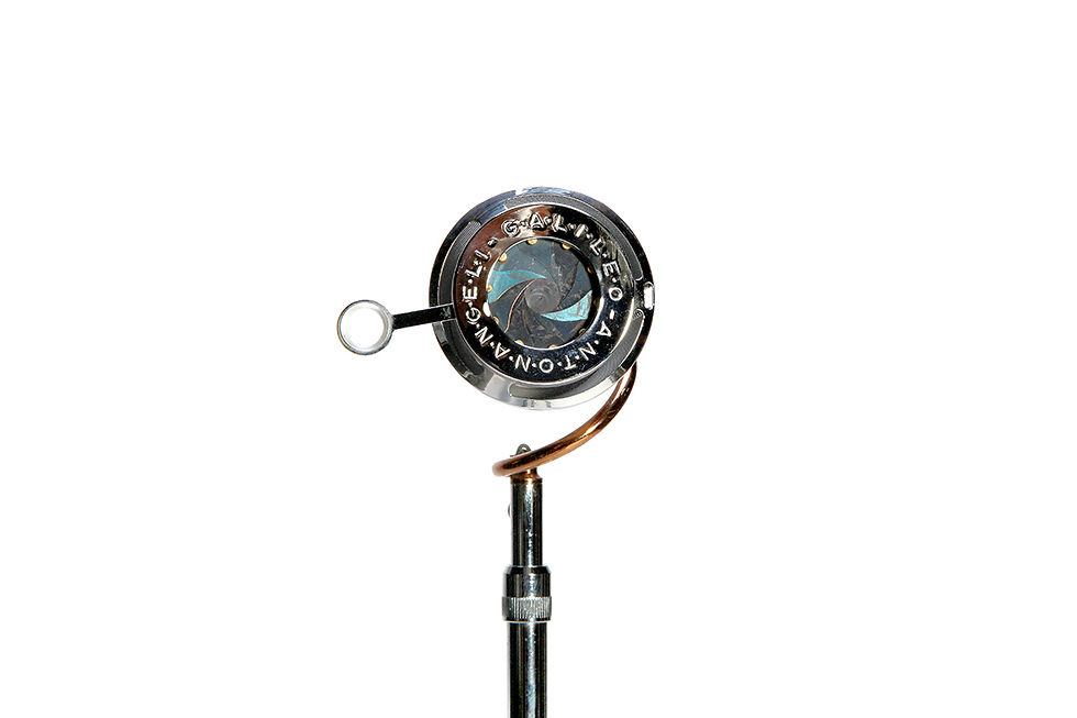 Thumbnail: Galileo Floor Lamp by Silva Arturo for AntonAngeli Illuminazione, 1980s Floor Lamp, Italian Floor Lamp, Aluminium Lamp,nardo