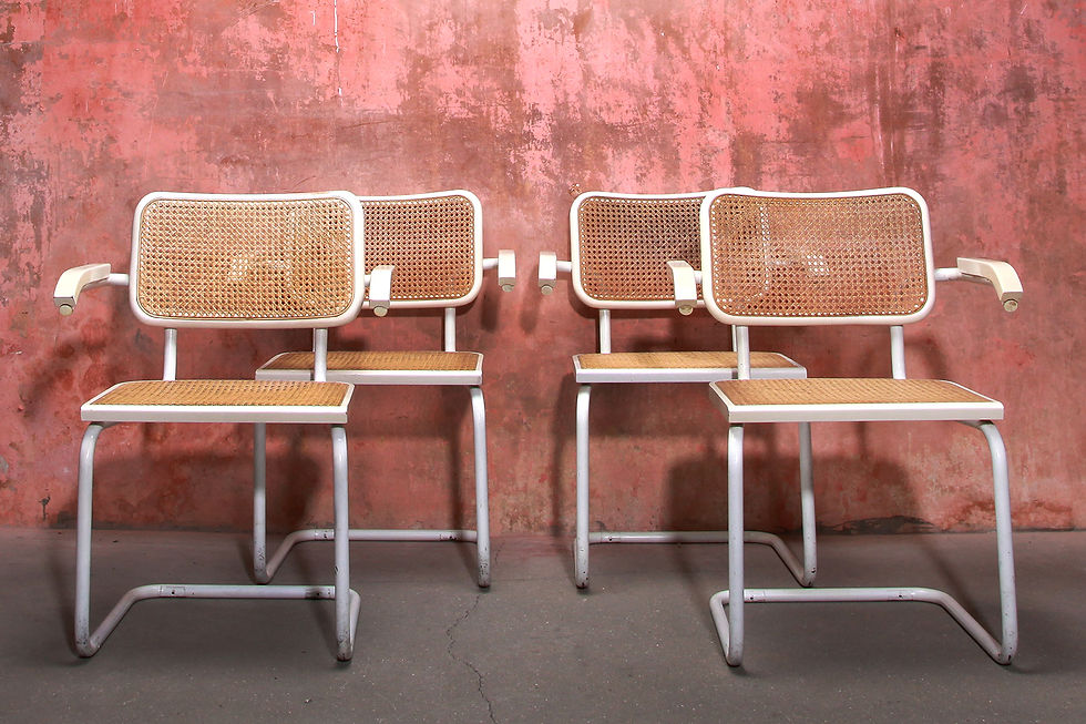 Thumbnail: In Da Style Of Cesca Marcel Breuer, Vintage Dining Armchairs