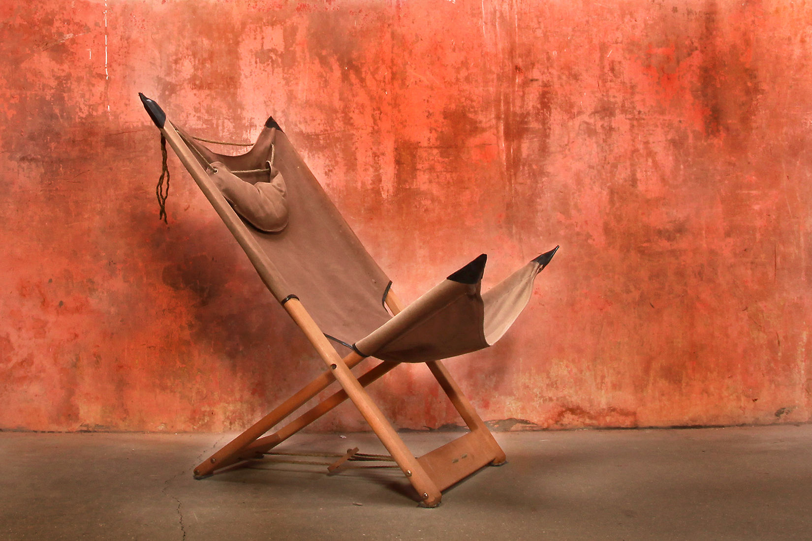 Safari Folding Chair Hyllinge Denmark, Scandinavian Chair, Folding Chair, Vintage Folding Chair, NardoDaVintage