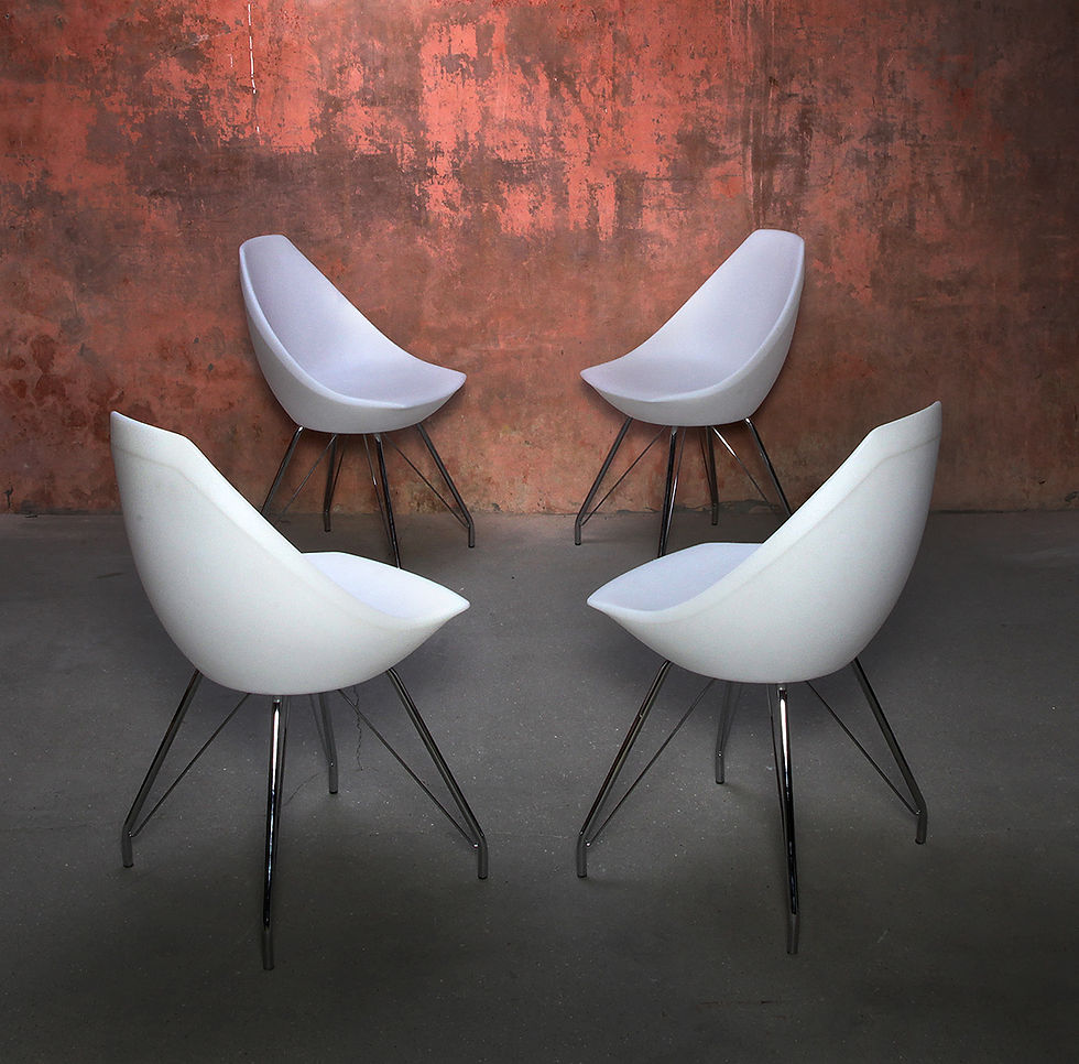 Thumbnail: Midj Ice S Design Dining Chairs, Italian Dining Chairs, Dining Chairs Made In Italy, NardoDaVintage, Design Furniture
