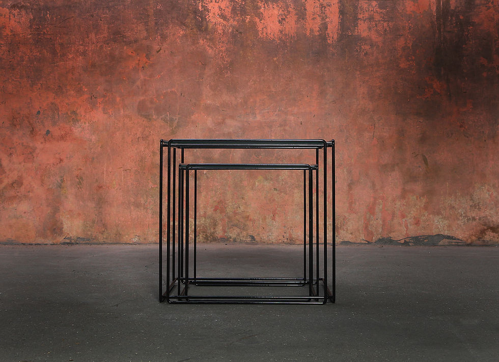 Thumbnail: Set Of Max Sauze Isocele Side Tables Nesting Tables