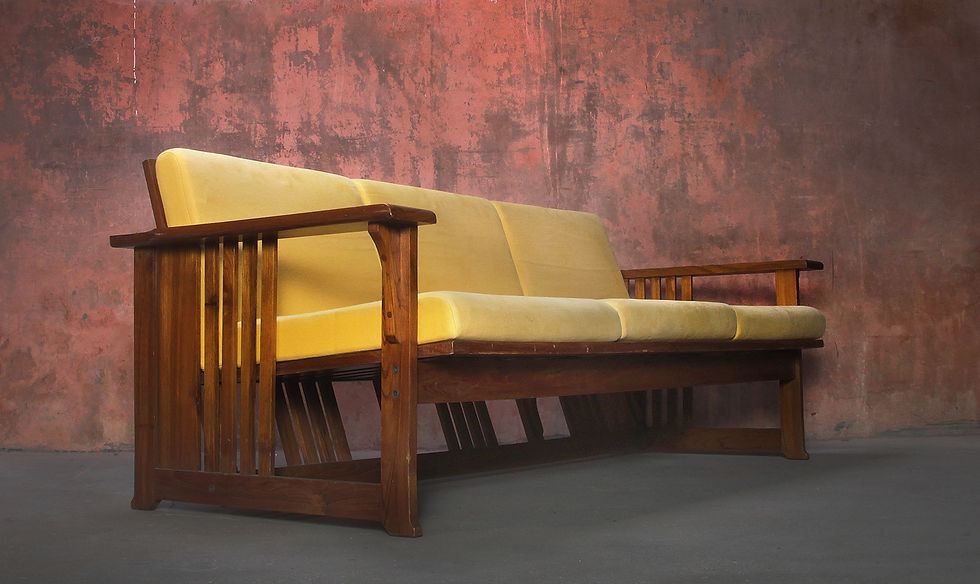 Charles Rennie Mackintosh Style Three Seats Sofa, Vintage Couch, Vintage Sofa, NardoDaVintage, Vintage Furniture, Mid Century