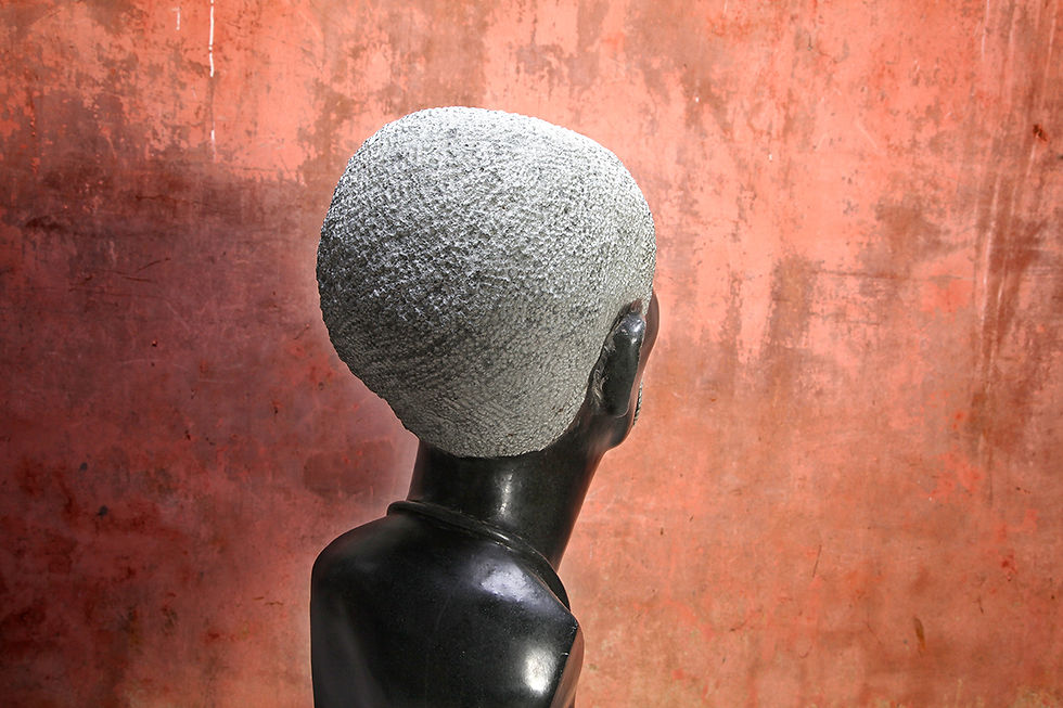 Thumbnail: African Head Springstone Sculpture, African Sculpture, Zimbabwe Africa, NardoDaVintage, Nardo Da Vintage