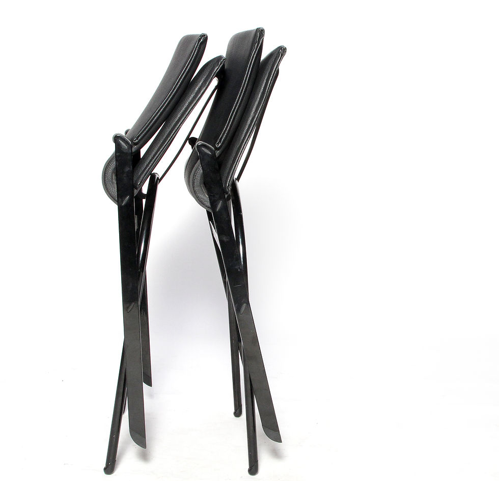 Thumbnail: Vintage Folding Chairs Design By Yaakov Kaufman For Tecno, Tecno Chairs, Osvaldo Borsani, NardoDaVintage, Vintage Furniture