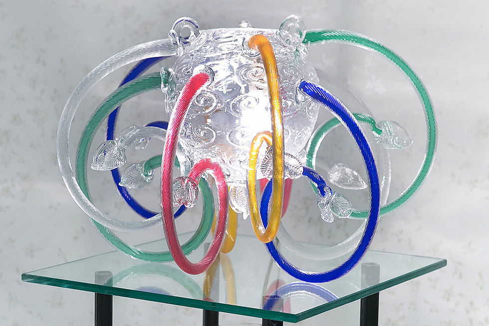 Thumbnail: Sculpture Glass Candelier By Borik Sipek. Glass Art, Prague, Czech Republic Artist, Nardo, NardoDaVintage