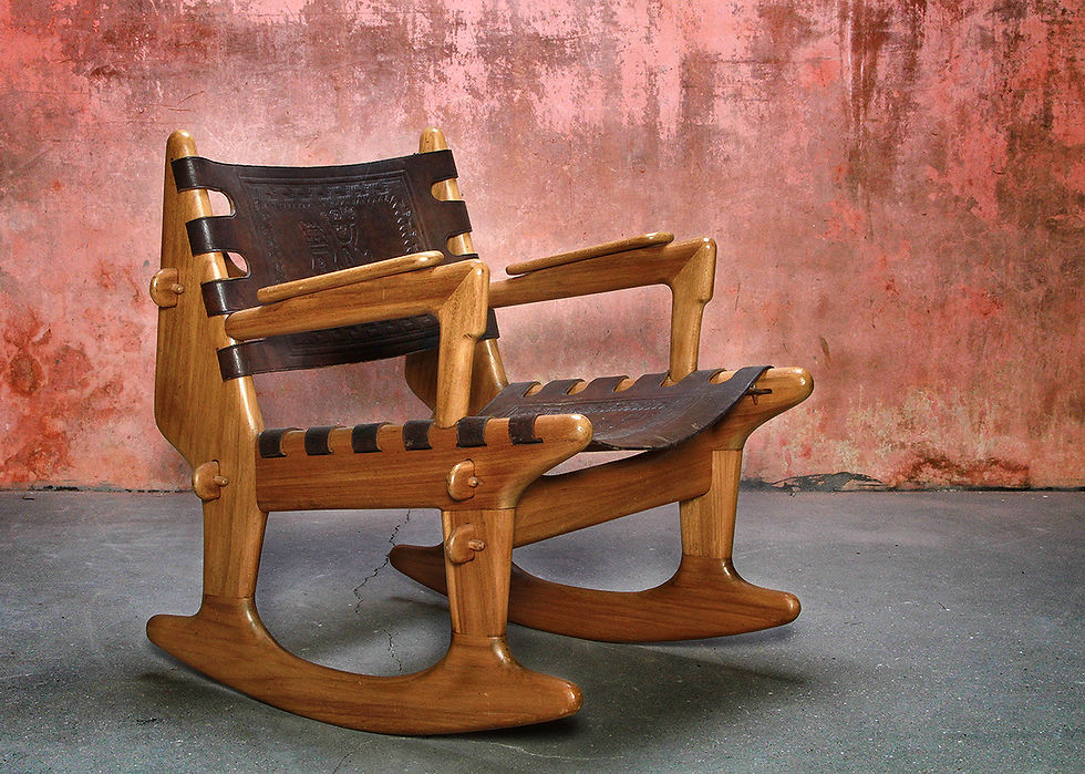 Angel Pazmino Rocking Chair for Meubles de Estilo, Palissander Rooswood Rocking Chair, NardoDaVintage, Vintage Furniture