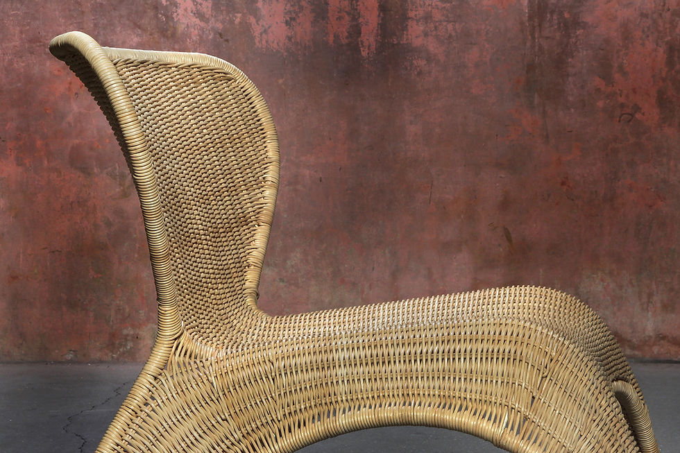 Thumbnail: Ikea Rattan Lounge Chair, Wicker Lounge Chair, 1999, NardoDaVintage, Vintage Rattan Chair, Rohé Noordwolde, Cane Chair