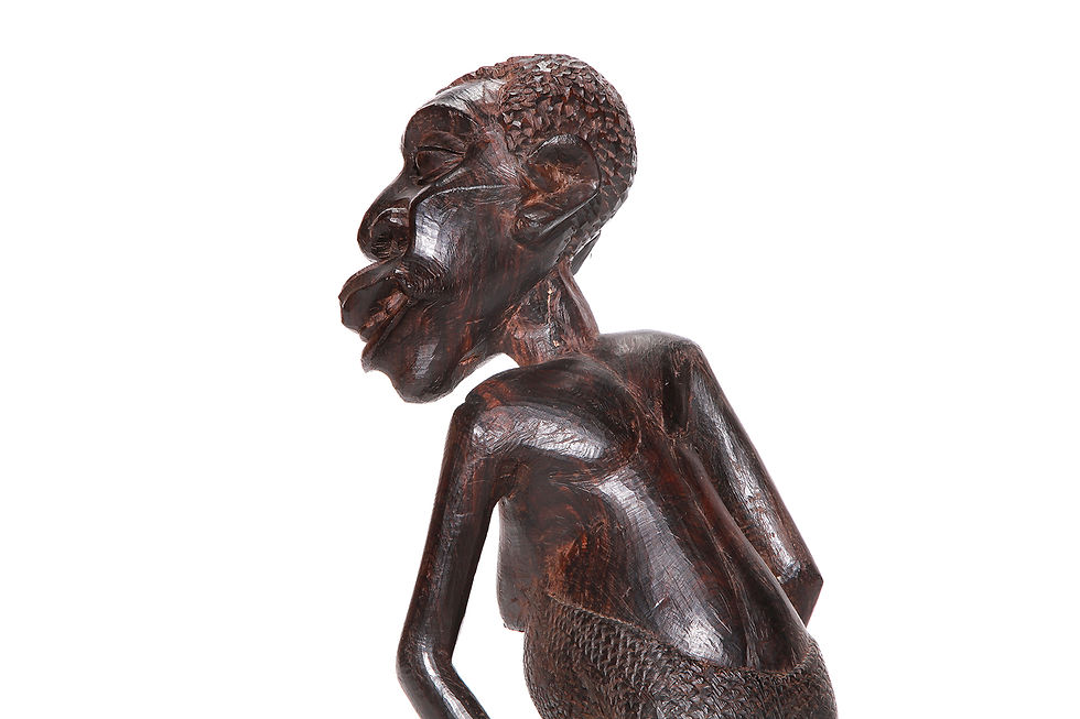 Thumbnail: African Wooden Love Sculpture, African Tribe Sculpture, Nardo Da Vintage, NardoDaVintage