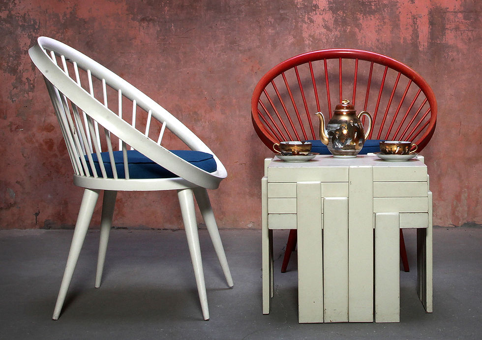 Thumbnail: Set of Circle Chairs By Yngve Ekstrom, 60s Sweden, NardoDaVintage, Vintage Furniture, Mid Century Furniture, Design Furniture