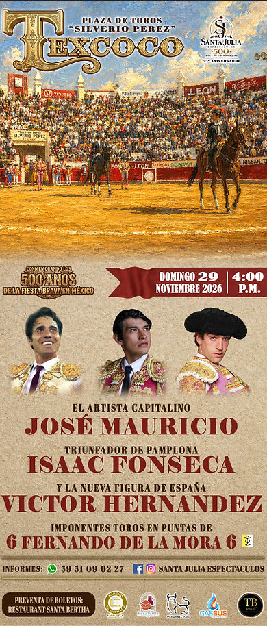Texcoco Domingo 29 Noviembre 2026
