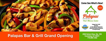 Palapas Bar &Grill Direct Mail Campaign Piece