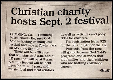 Charity Press Coverate