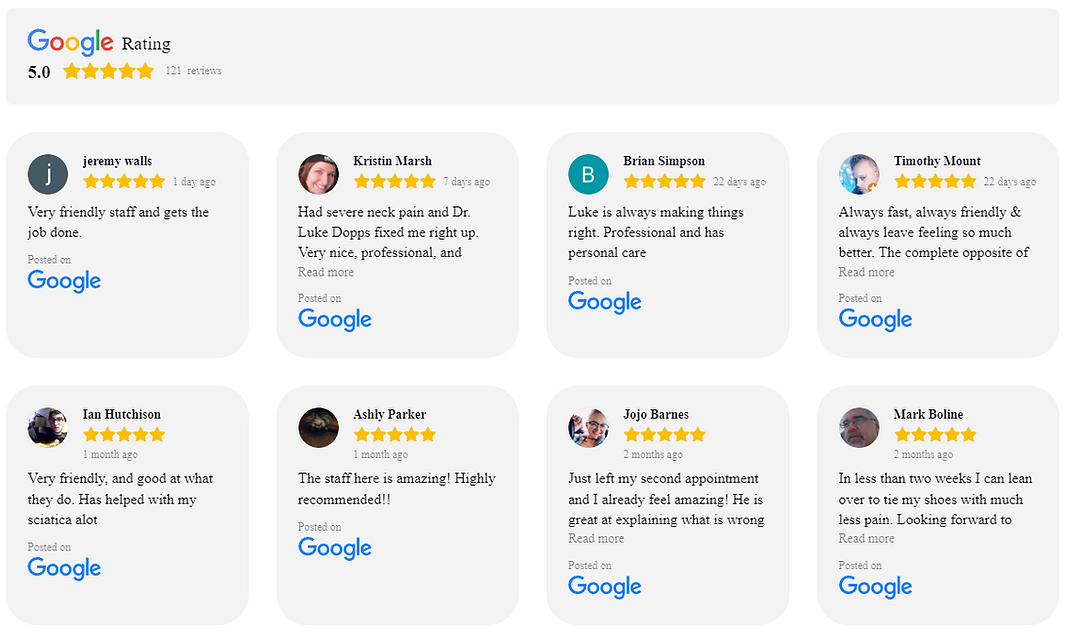 Google reviews