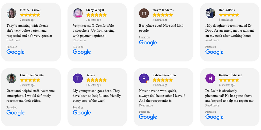 Google reviews