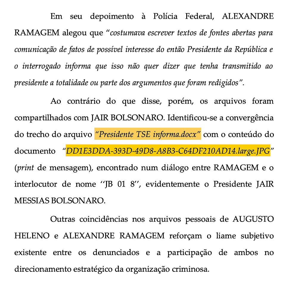 Trecho do Arguivo da Denúncia da PGR - ASSCRIM/PGR N. 212310/2024