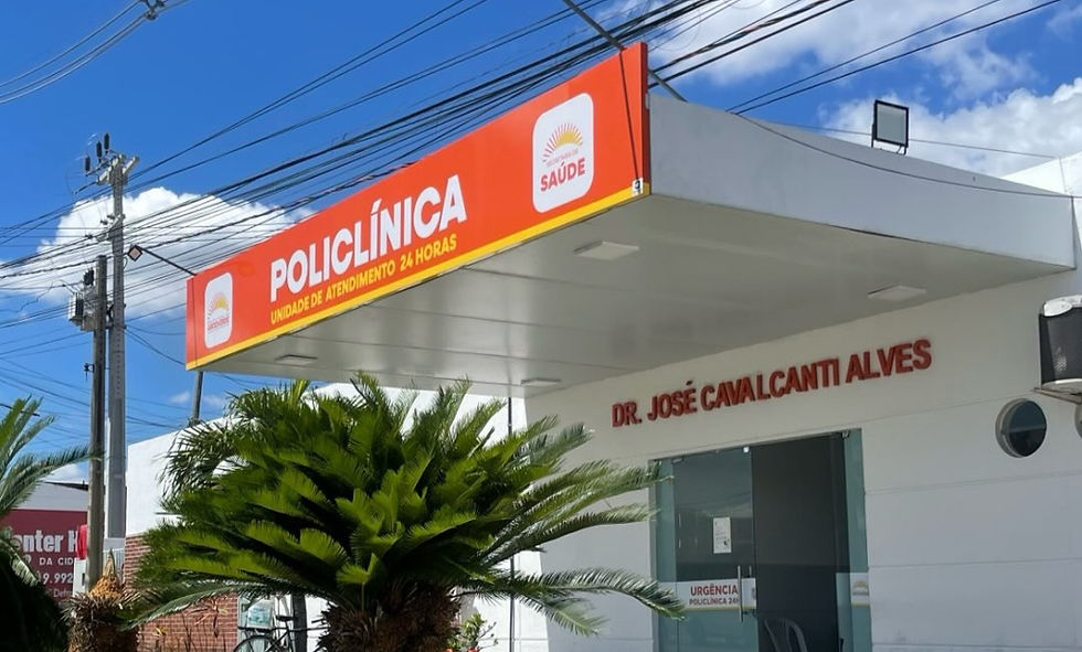 Fachada da Policlínica Dr. José Cavalcanti Alves, alvo do Inquérito Civil nº 02291.000.174/2025 do MPPE em Arcoverde
