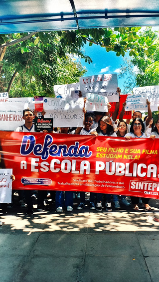Crise sem fim na educação pernambucana: mobilizações exigem melhorias urgentes