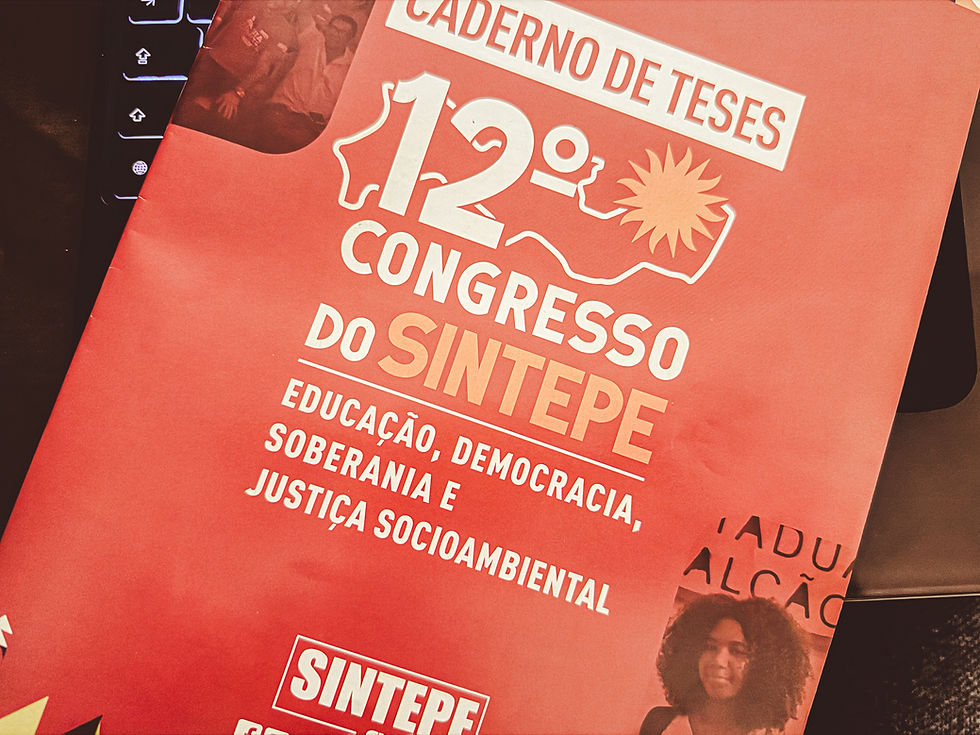 Caderno de Teses que serão debatidas pelos delegados durante o Congresso