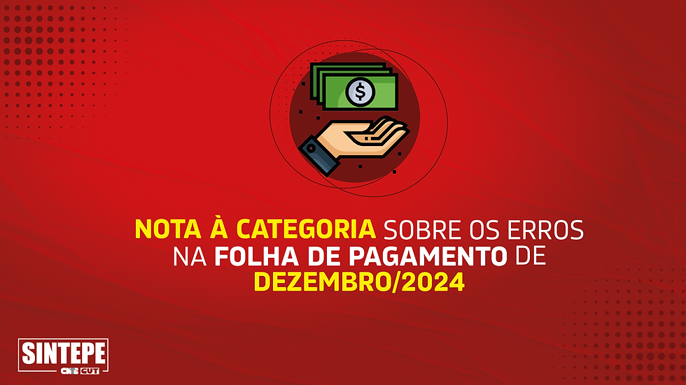 Reprodução Sintepe - Sindicato dos Trabalhadores em Educação de Pernambuco