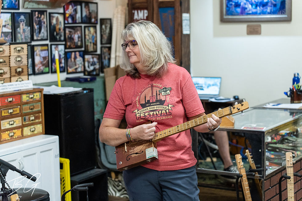 Tara Mello of The Cigar Box Guitar Shop in Huntsville, Alabama by Bud Gambrell for Mixed Alternative Magazine