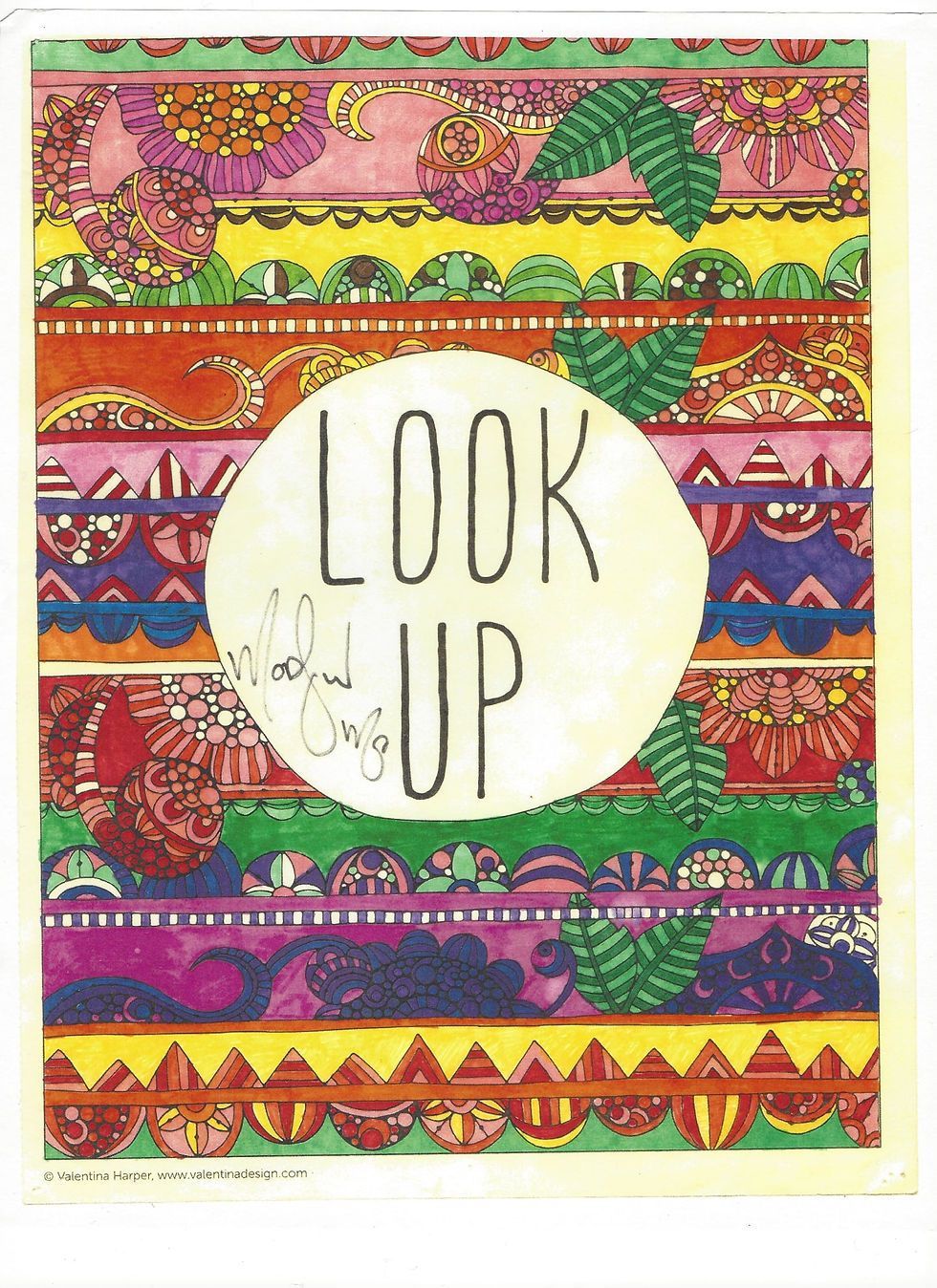 The book Rian Nickels had autographed by Mod Sun for Mixed Alternative Magazine