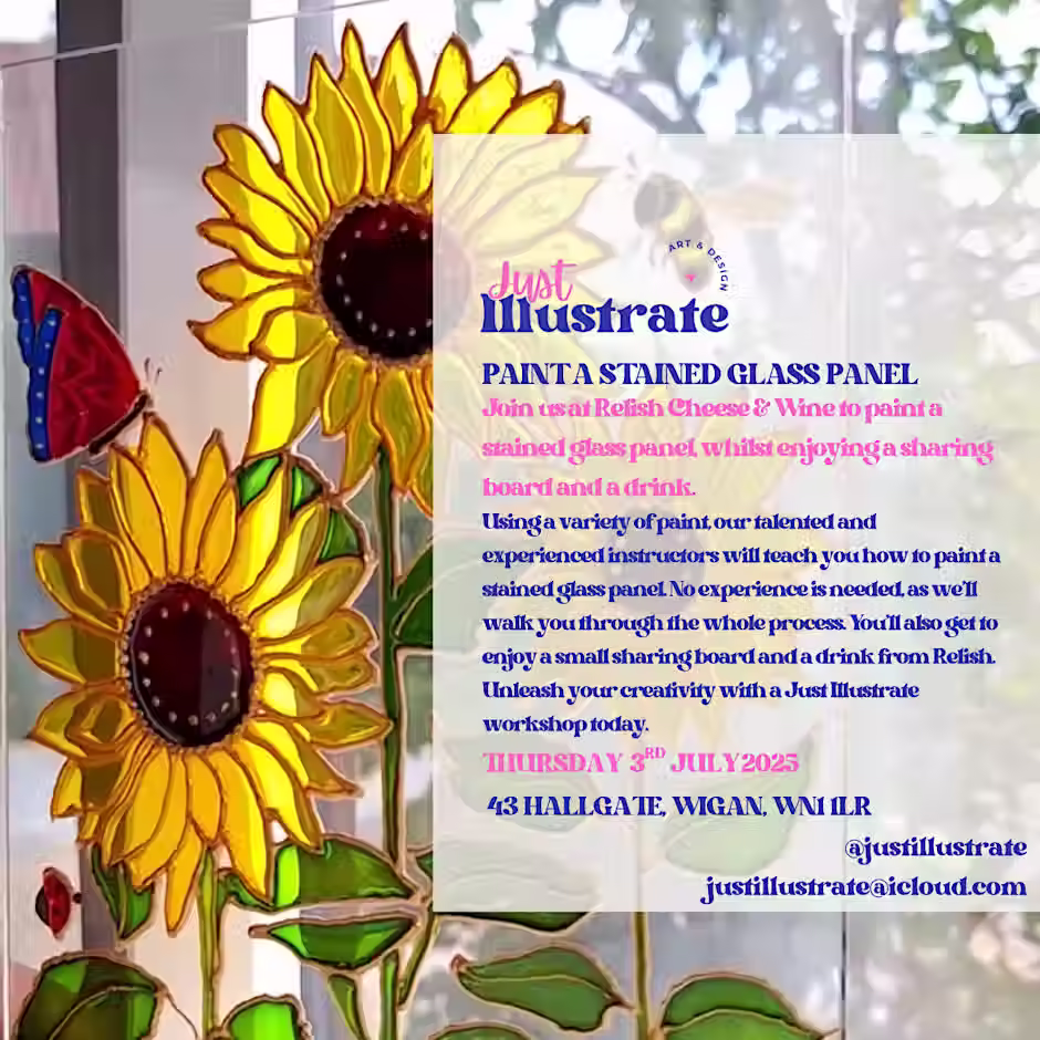 Paint a stained glass panel