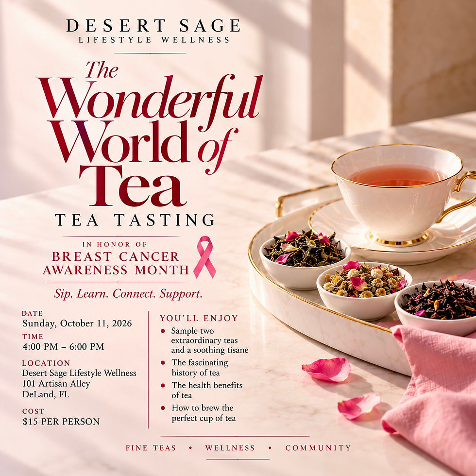 The Wonderful World of Tea: A Pink Tea Tasting”