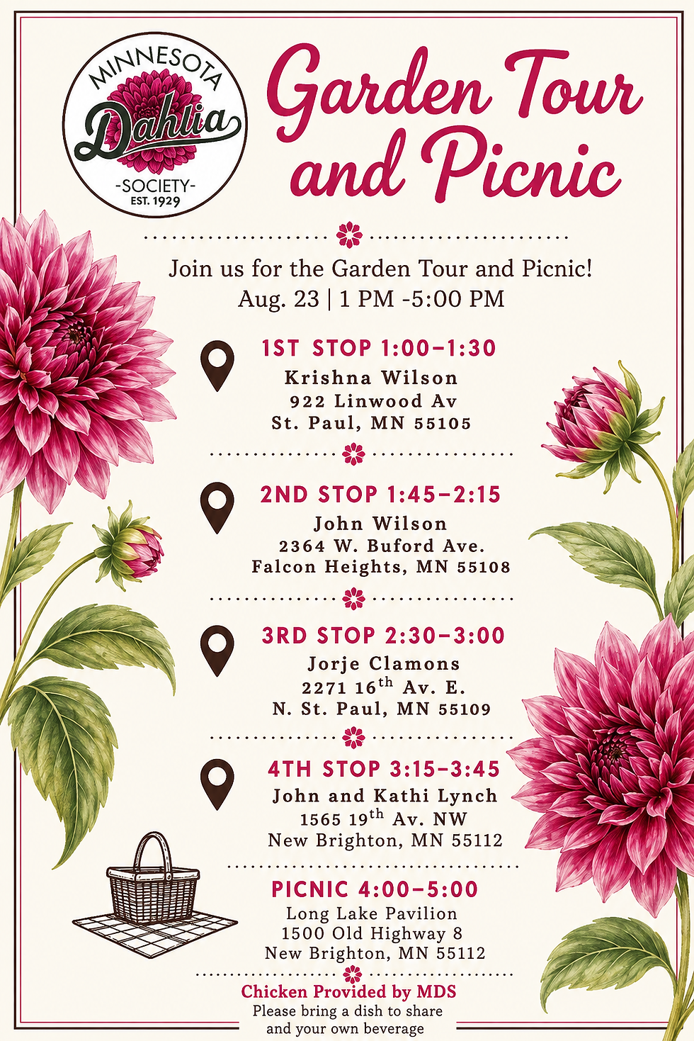 MDS Garden Tour & Picnic