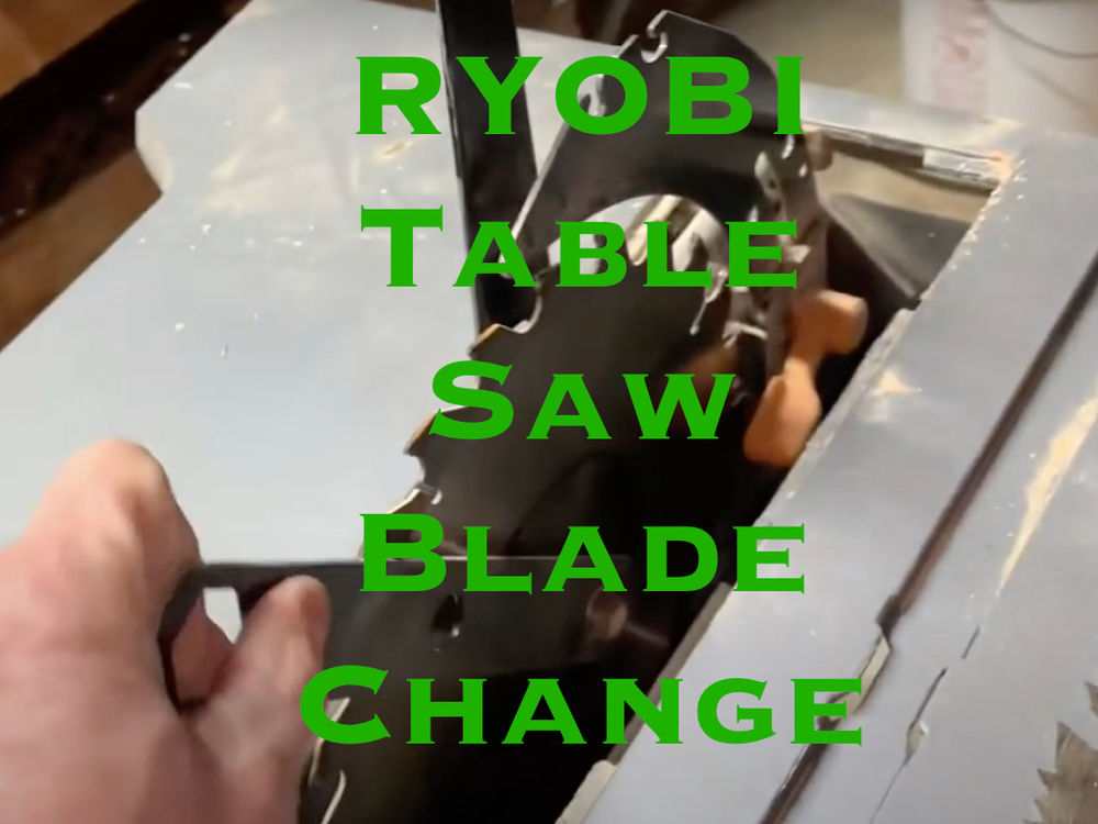 Ryobi Table Saw Blade Change Out Dull Blade? Slow Board Cuts? Crooked
