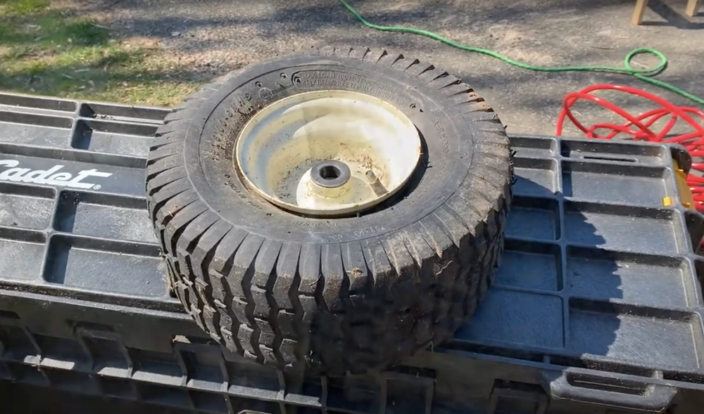 DIY Cub Cadet Trailer Flat Tire Change Out Simple Basic Tutorial [Cub