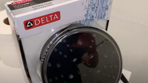 DIY Delta Showerhead Replacement | H20 Kinetic Power Drench from Lowe's [Delta Showerhead Upgrade]