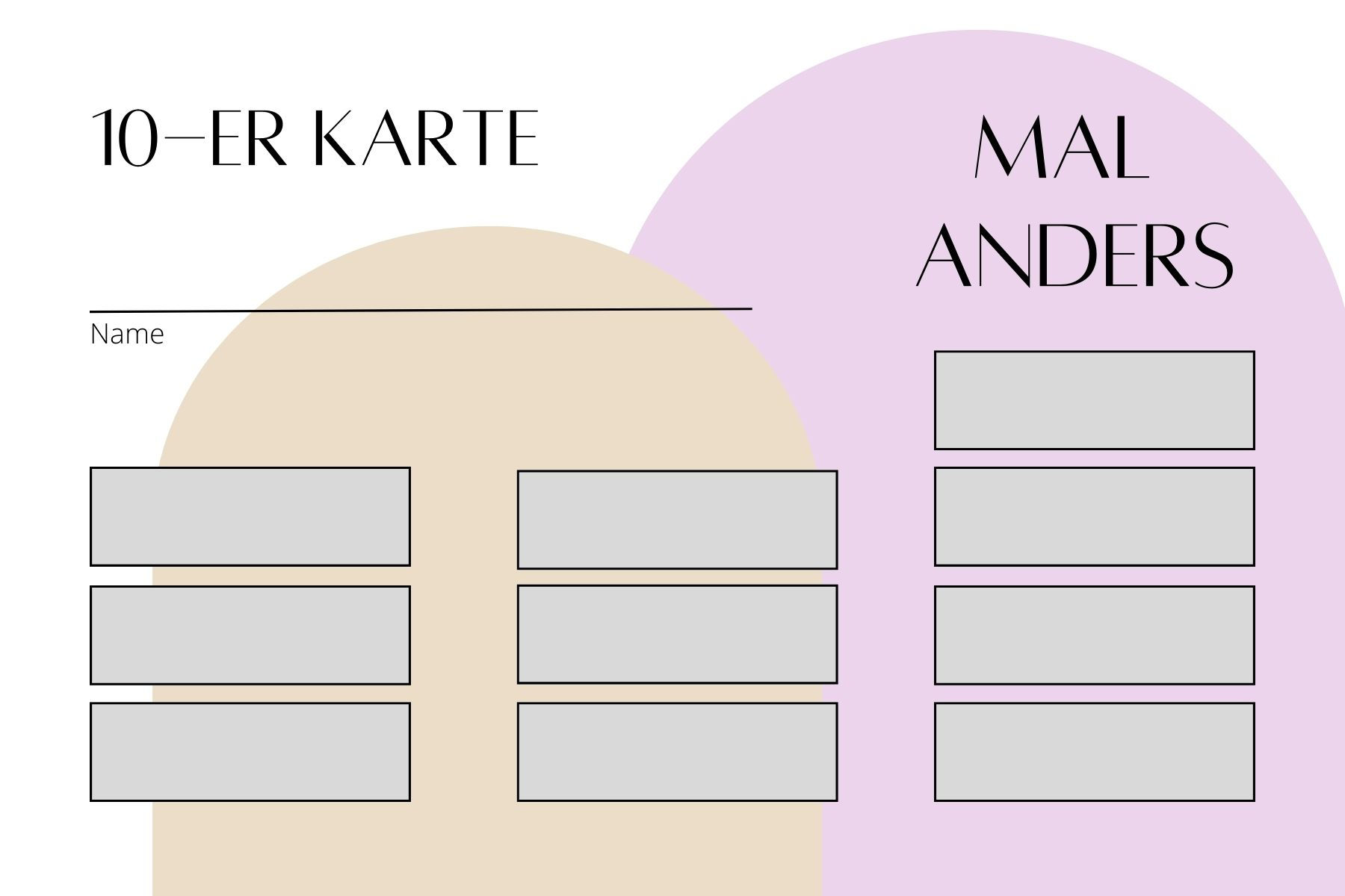 10er Karte Malgruppe Atelier Mal Anders