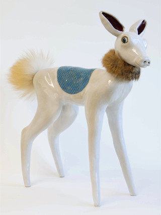 Bambi, Hirsch, Mischwesen, Tier, Keramik, Skulptur