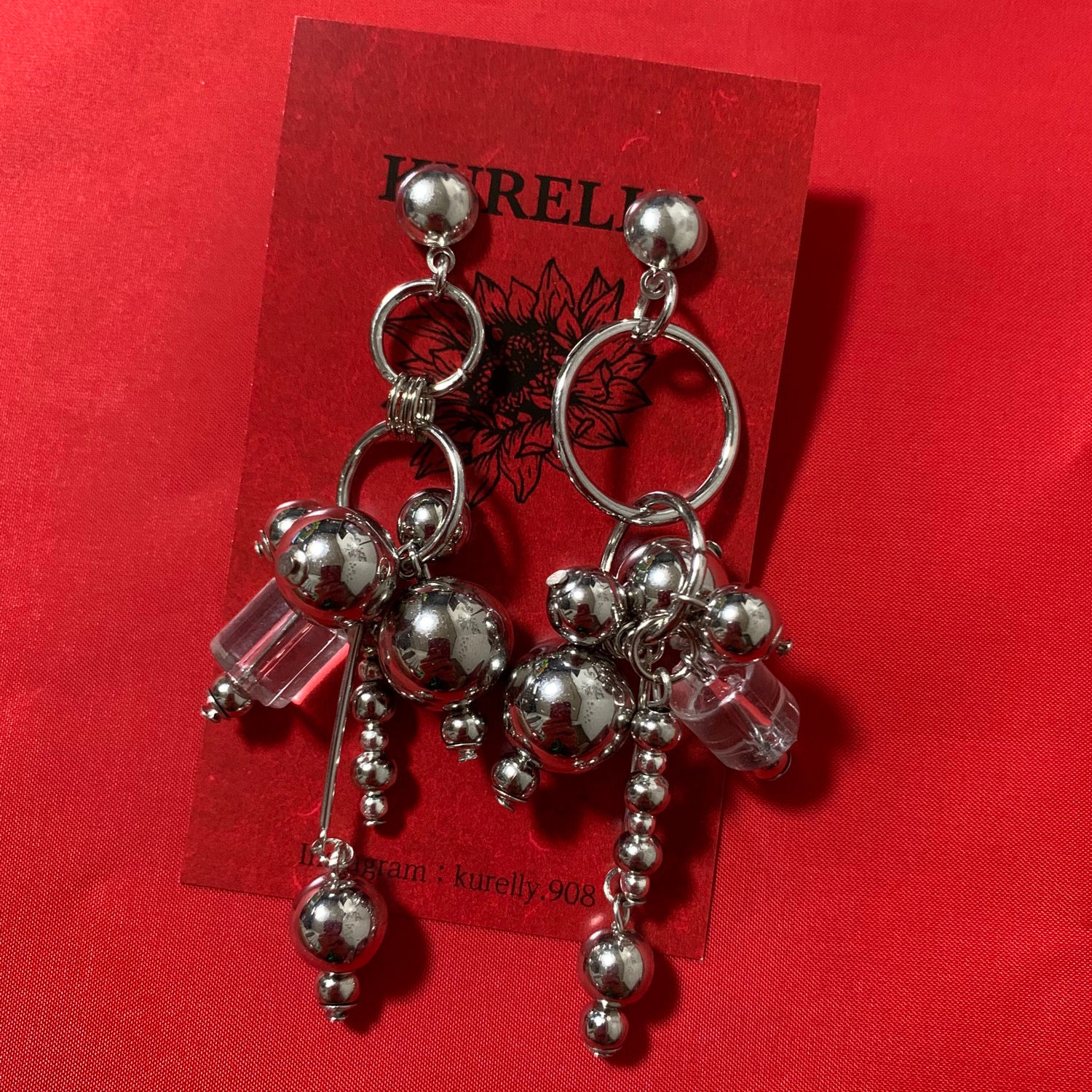 シルバーピアス/イヤリング/樹脂フック