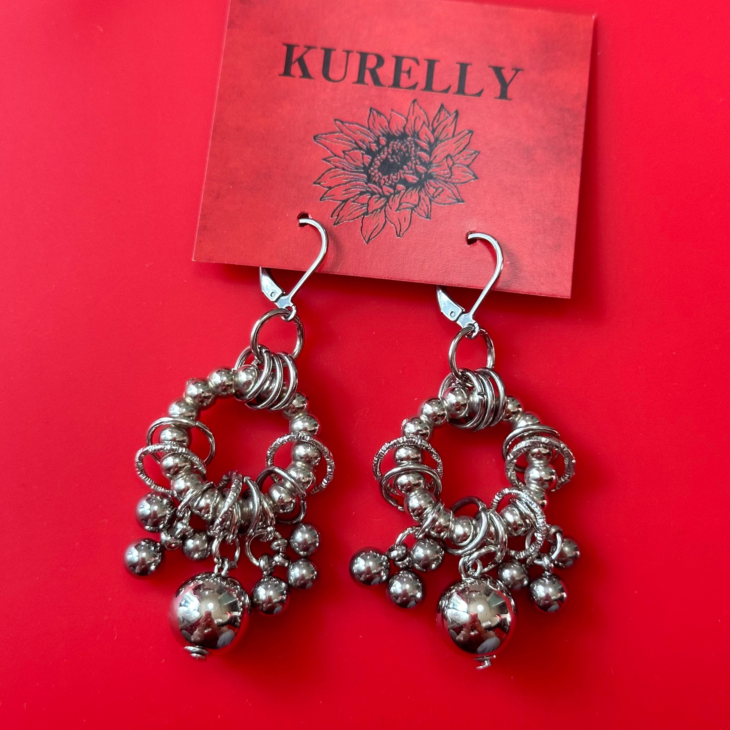 ステンレスピアス/イヤリング/樹脂フック